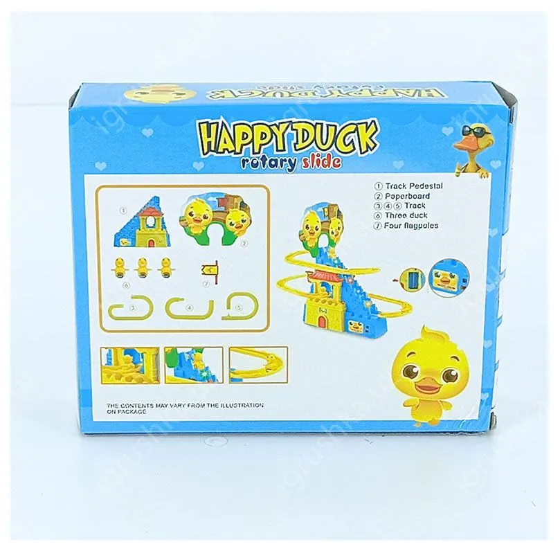 картинка Игровой набор "Happy Duck" (Веселая утка) с горкой, свет и звук от магазина igrushka.uz