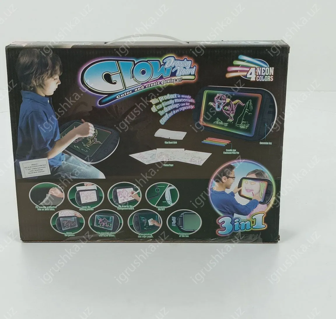 картинка 3D доска для рисования "“3D Magic Drawing Board" 3в1 от магазина igrushka.uz