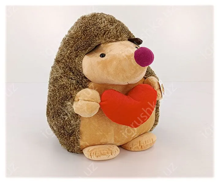 картинка Мягкая игрушка Ёжик 45 см, пушистый лесной друг (игрушка-подушка) от магазина igrushka.uz