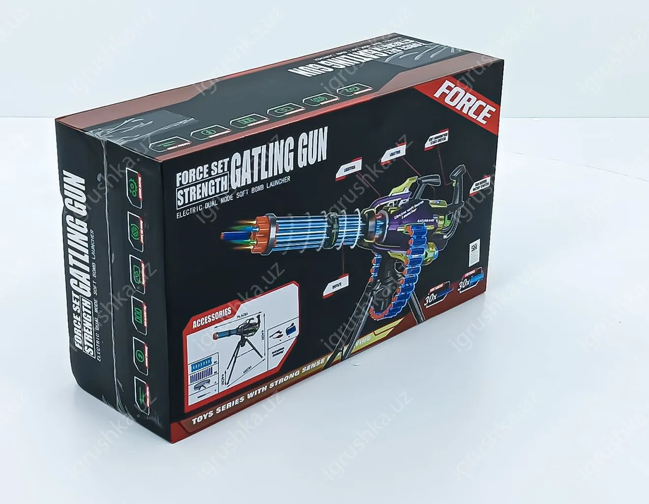 картинка Бластер пулемёт автоматический GATLING GUN 36390 от магазина igrushka.uz