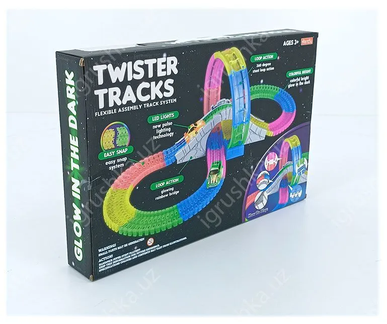картинка Автомобильные треки "TWISTER TRACKS" 172 детали от магазина igrushka.uz