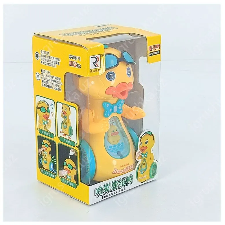 картинка Игрушка-утка Fun Spray Duck с распылением воды, светом и музыкой, на колесах от магазина igrushka.uz