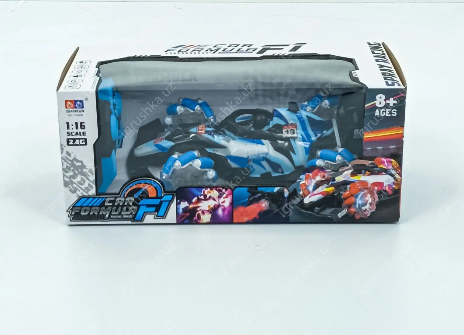 картинка Игрушка трюковая Super машинка на радиоуправлении с дымом F1 от магазина igrushka.uz