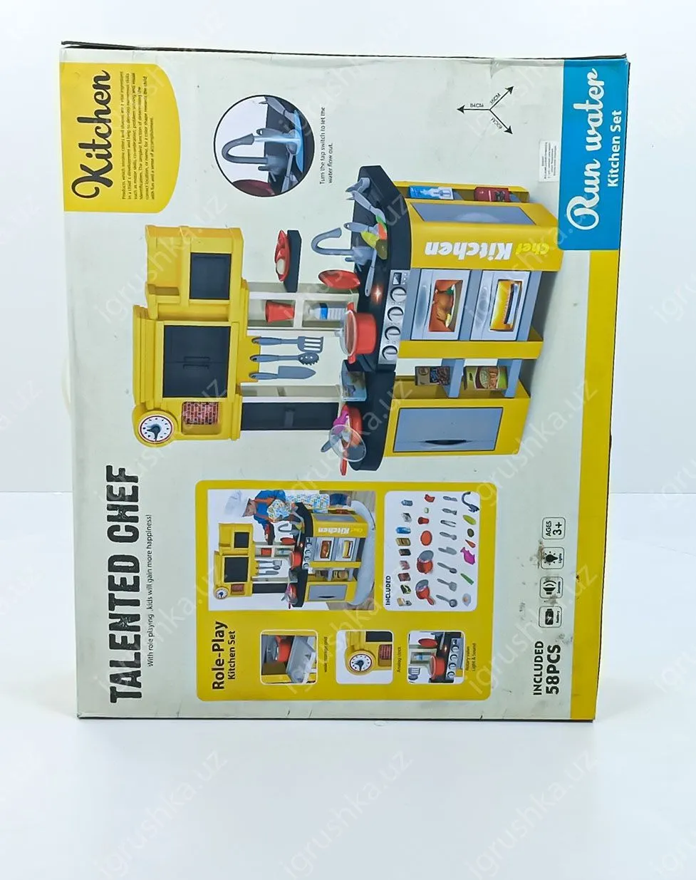 картинка Детская кухня с автоматической подачей воды Kitchen(TALENTED CHEF) 58 элементов 922-104 от магазина igrushka.uz