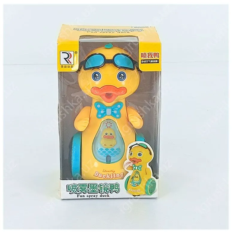 картинка Игрушка-утка Fun Spray Duck с распылением воды, светом и музыкой, на колесах от магазина igrushka.uz