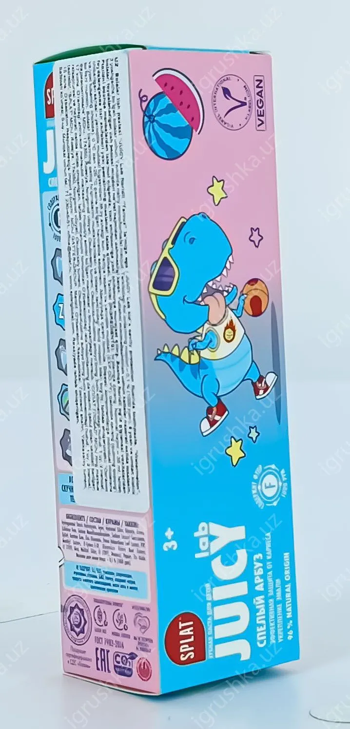 картинка Детская зубная паста SPLAT JUICY LAB с гидроксиапатитом кальция. Сочный Арбуз от магазина igrushka.uz