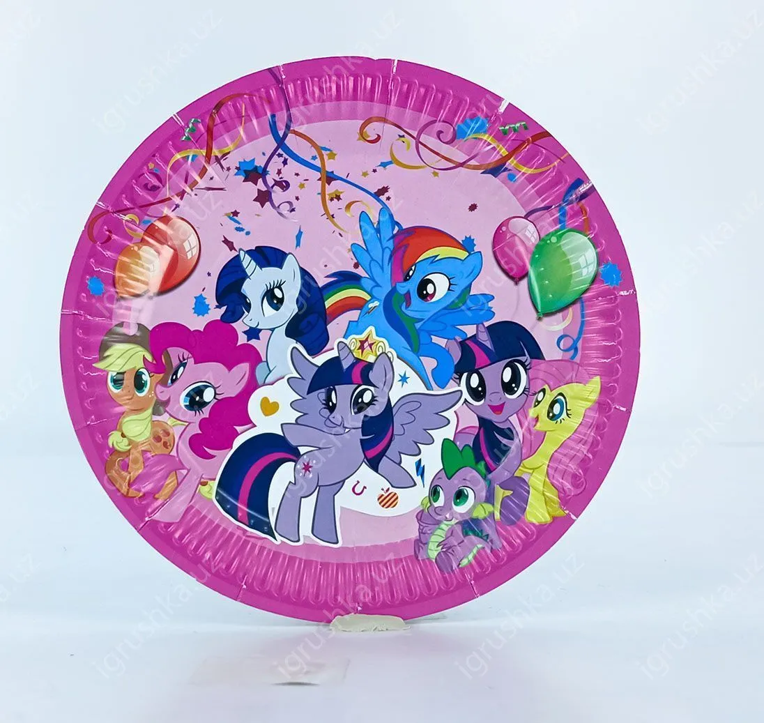 картинка Одноразовые тарелки детские "Мой маленький Пони" (My Little Pony) 18.5 см от магазина igrushka.uz