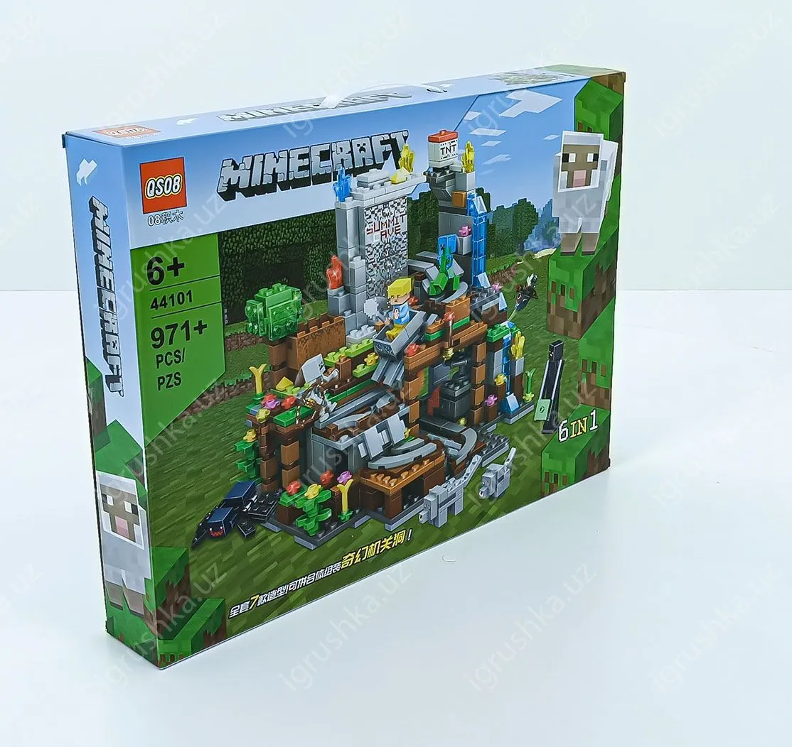 картинка Конструктор My World, Майнкрафт Minecraft "Шахта," 971 деталь от магазина igrushka.uz