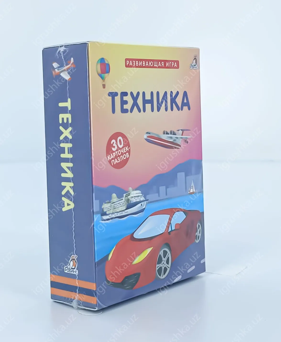 картинка Пазлы Техника Обучающая игра 30 карточек-пазлов от магазина igrushka.uz
