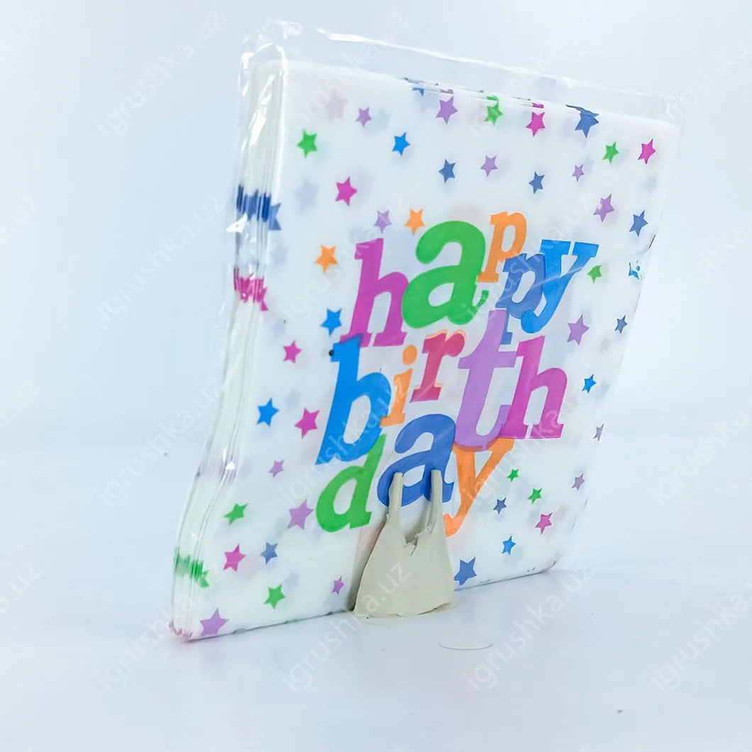 картинка Салфетки детские на праздник Happy Birthday от магазина igrushka.uz