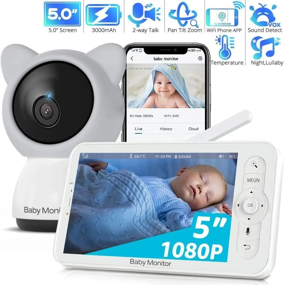 картинка WiFi-няня-монитор BABY 5 ZY от магазина igrushka.uz