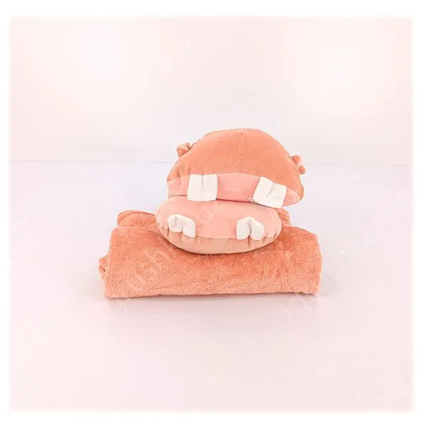 картинка Бегемот (плед + подушка) 3в1 от магазина igrushka.uz