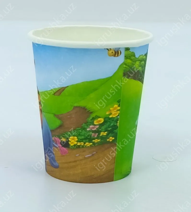 картинка Стаканчики детские одноразовые "Винни Пух" 8 см от магазина igrushka.uz