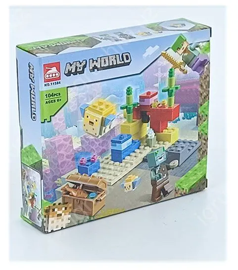 картинка Конструктор "My World" (в стиле Minecraft), 104 детали, NO.11584 от магазина igrushka.uz