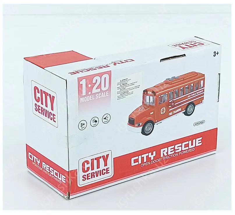 картинка АВТОБУС СО СВЕТОМ И ЗВУКОМ КРАСНЫЙ WENYI (WY940A/B/C) от магазина igrushka.uz