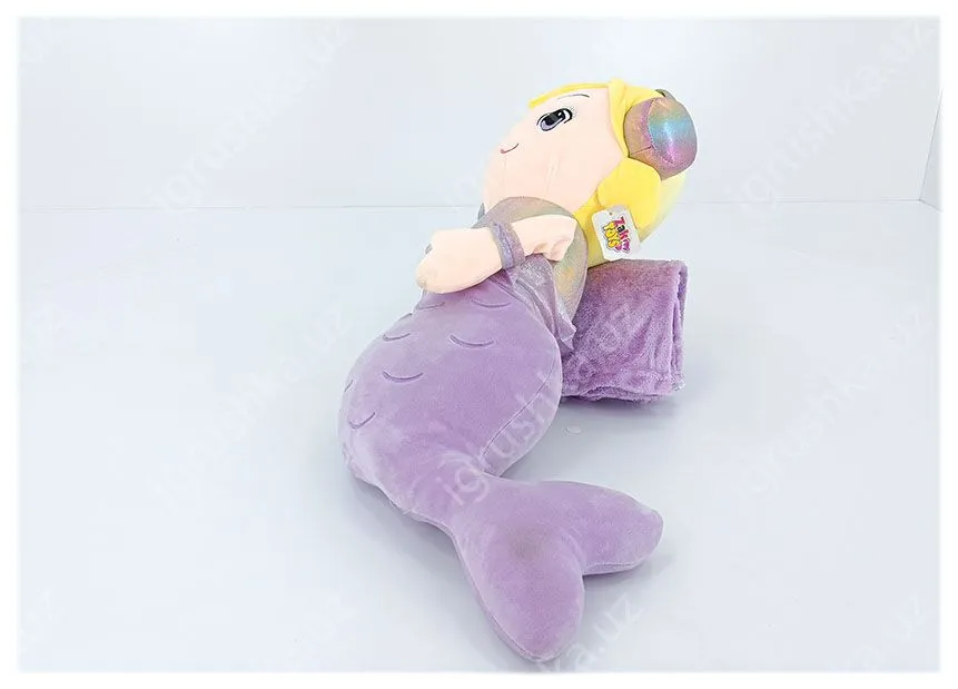 картинка Русалка мягкая игрушка (плед + подушка) 3в1 65см от магазина igrushka.uz