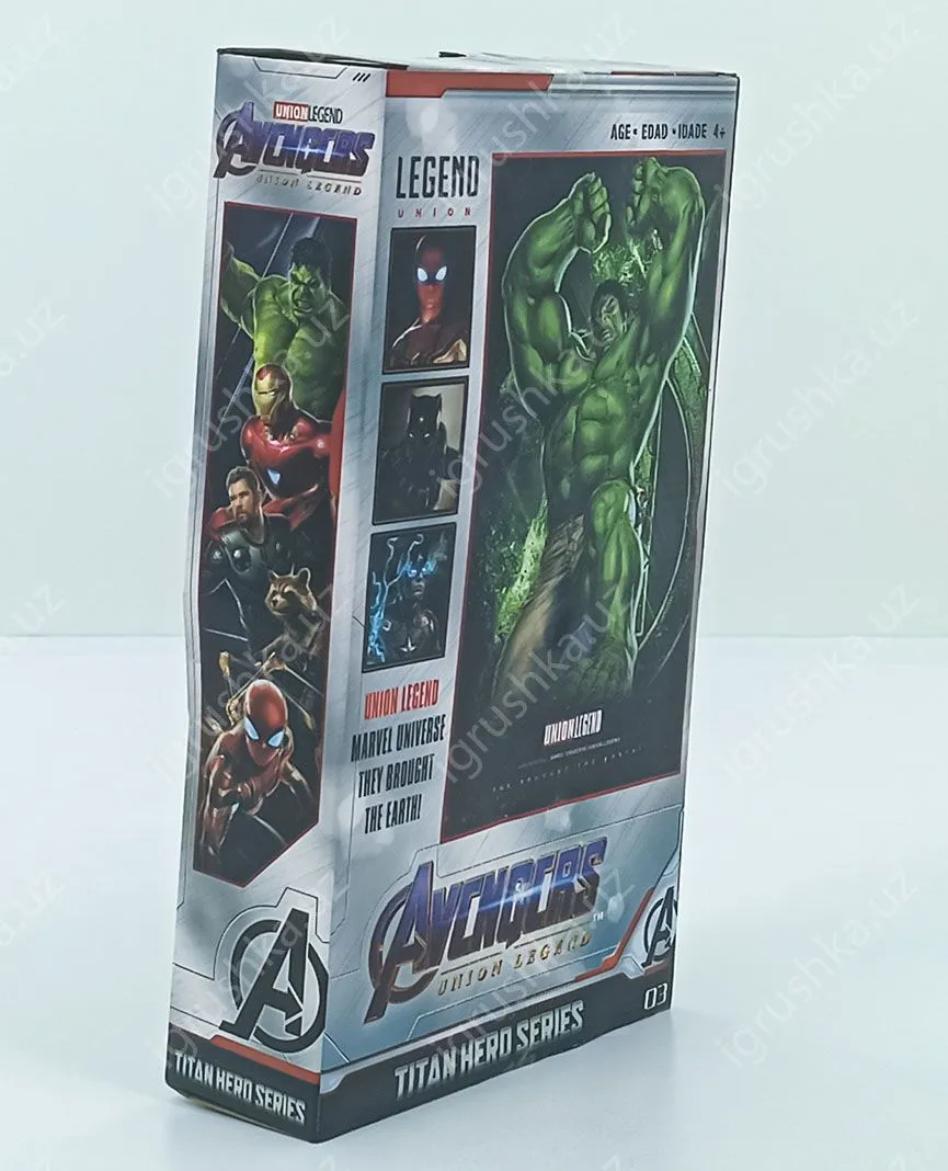 картинка Фигурки супергероев Мстители (Avengers), Детские игрушки, Халк, 30см (свет и звук) от магазина igrushka.uz