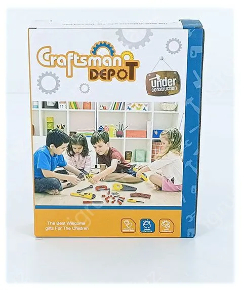 картинка Набор инструментов с механической дрелью, 10 предметов от магазина igrushka.uz