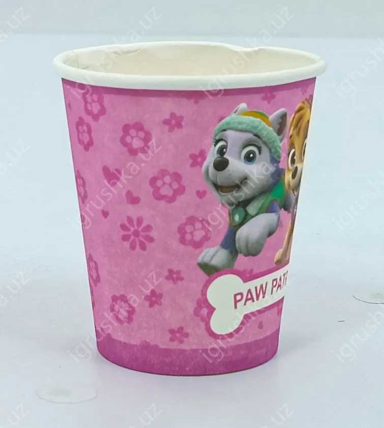 картинка Стаканчики детские одноразовые "Щенячий патруль" 8 см от магазина igrushka.uz