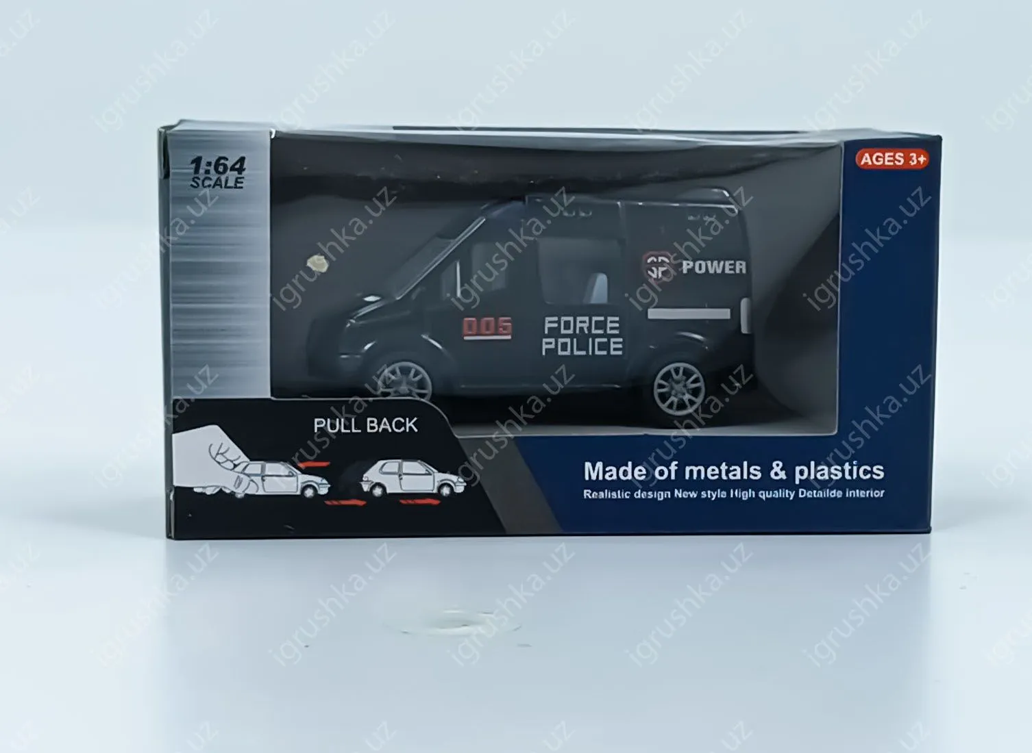 картинка Моделька 1:68 Мини пикап (Police 911) от магазина igrushka.uz