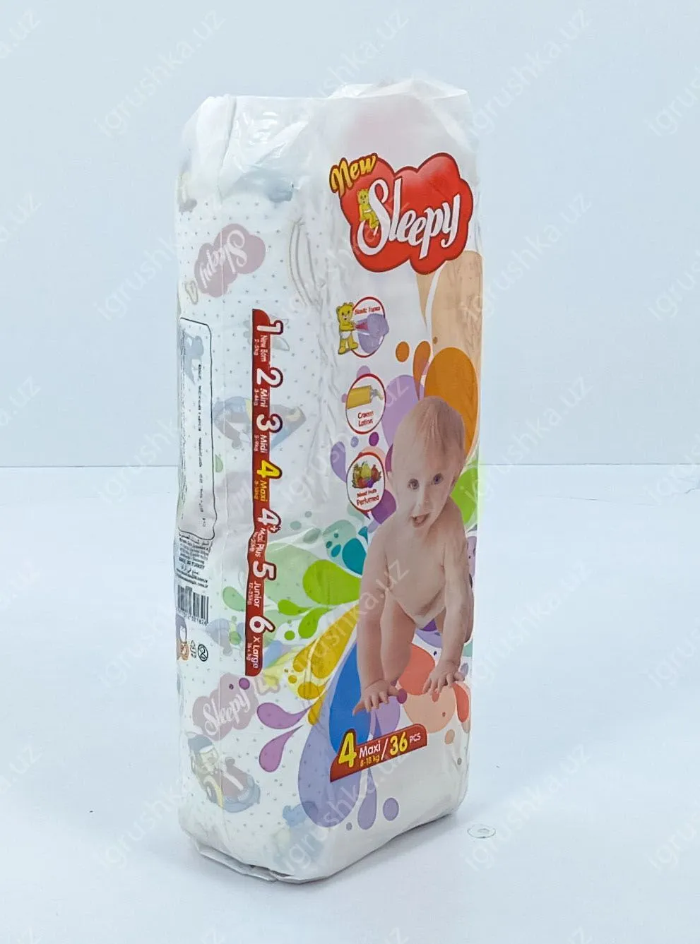 картинка Детские подгузники New Sleepy 7-14 кг 4-Макси 36 шт от магазина igrushka.uz