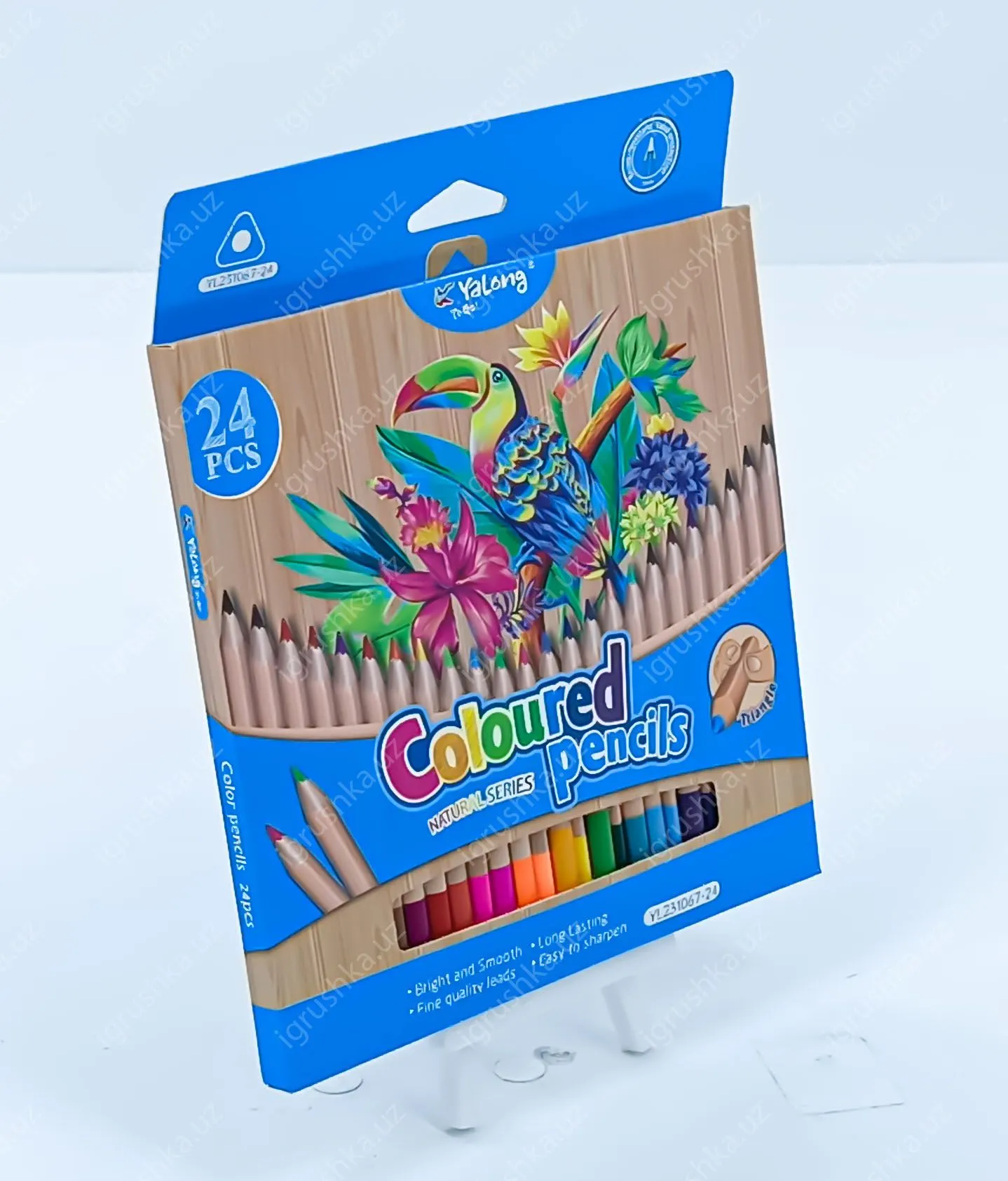 картинка Цветные карандаши для рисования Yalong YL231067-24 24 шт от магазина igrushka.uz