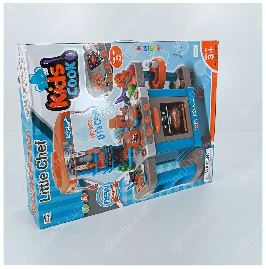 картинка Игровой Набор Большая Интерактивная Кухня Xiong Cheng Kids Chef с аксессуарами 008-938А от магазина igrushka.uz