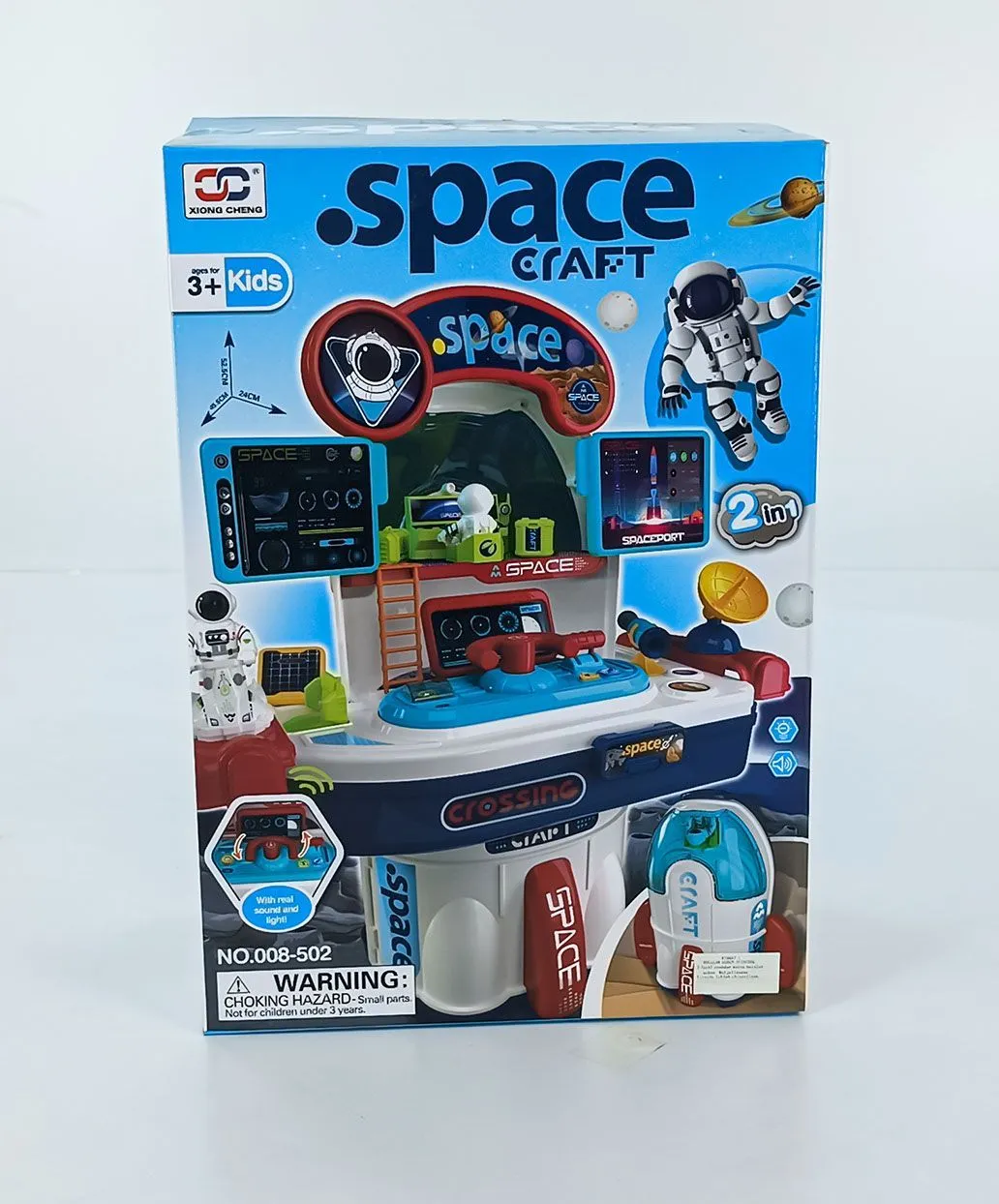 картинка Игровой набор Космическая станция Space Craft 2-в-1 с ракетой, Xiong Cheng NO.008-502 от магазина igrushka.uz