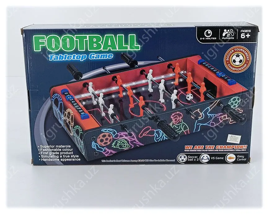 картинка Настольный футбол Football Tabletop Game с LED подсветкой, X-Toys от магазина igrushka.uz