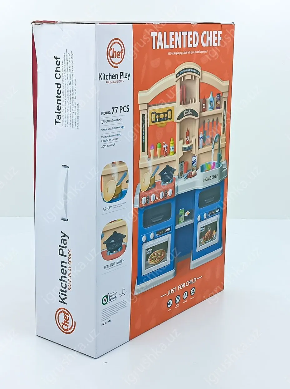 картинка Игровой набор Pituso Кухня Талантливый шеф (Chef Kitchen Play) 77 элементов 922-132 от магазина igrushka.uz