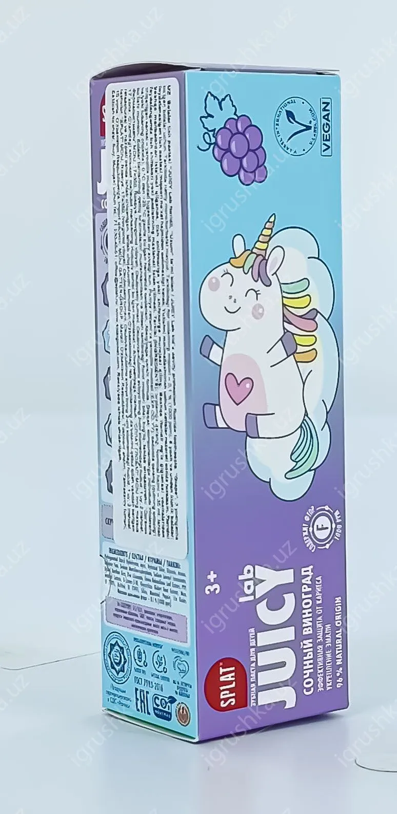 картинка Детская зубная паста SPLAT JUICY LAB с гидроксиапатитом кальция. Сочный ВИНОГРАД от магазина igrushka.uz