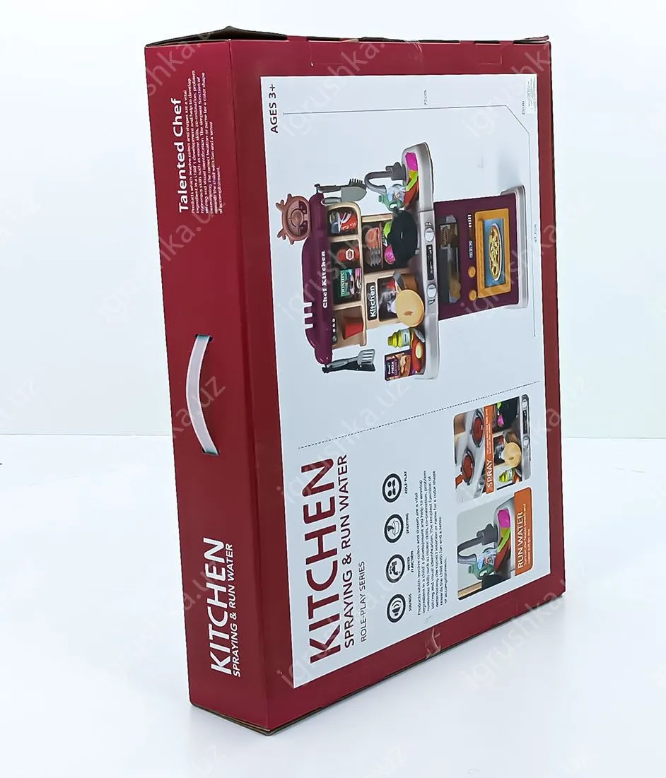 картинка Игровой набор "Кухня" с распылением и проточной водой, 64 предмета, Role-Play от магазина igrushka.uz