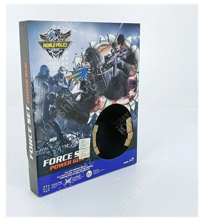 картинка Набор полицейского Police Power Gun с оружием и аксессуарами, 3+ от магазина igrushka.uz