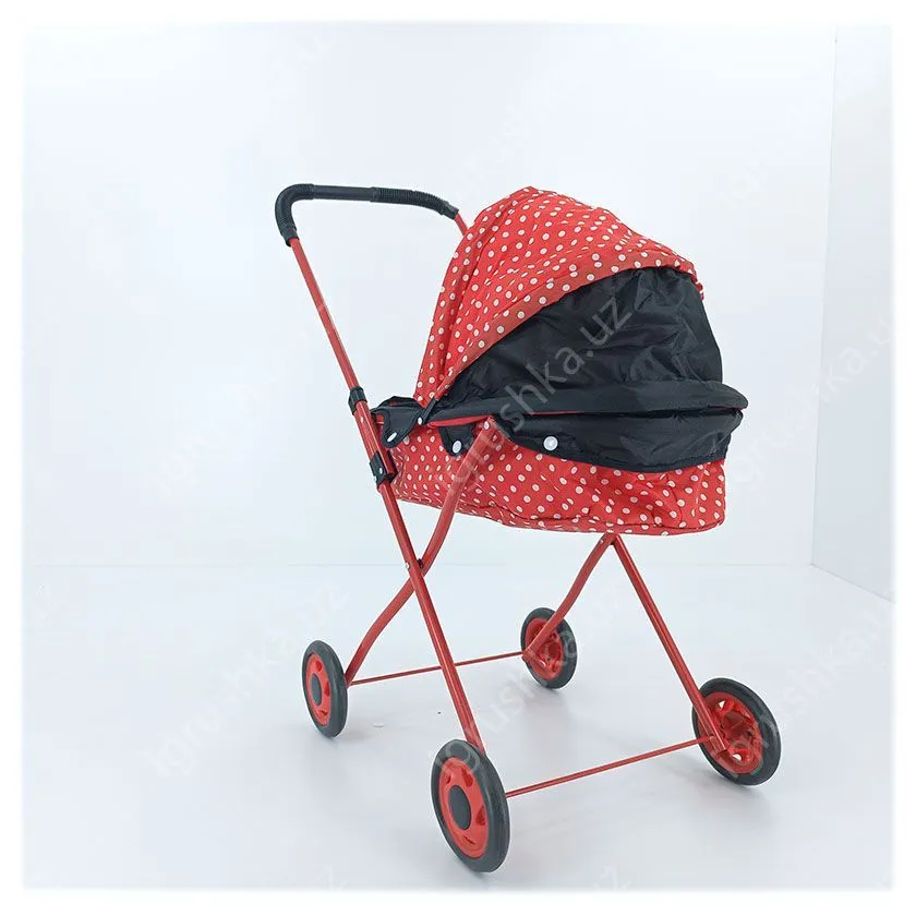 картинка Коляска для кукол в горошек прогулочная от магазина igrushka.uz