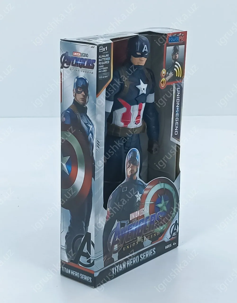 картинка 29см Фигурка игрушка супергерой Капитан Америка, игрушка для мальчика от магазина igrushka.uz