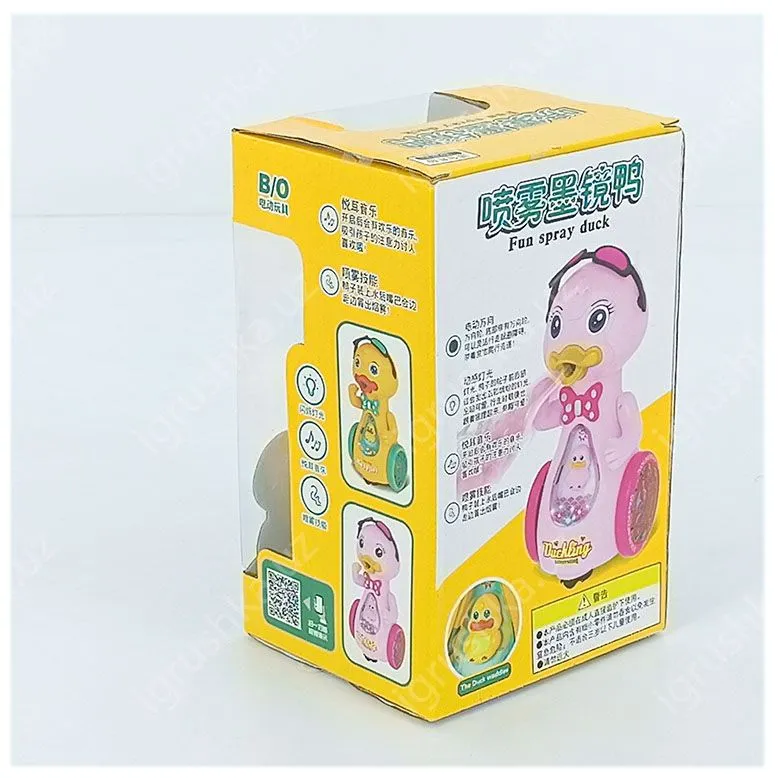 картинка Игрушка-утка Fun Spray Duck с распылением воды, светом и музыкой, на колесах от магазина igrushka.uz