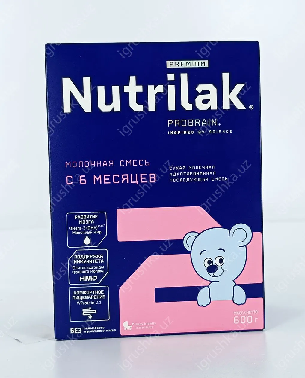 картинка Nutrilak Premium 2 Смесь молочная сухая адаптированная последующая. Для детей с 6 до 12 месяцев 600гр. от магазина igrushka.uz