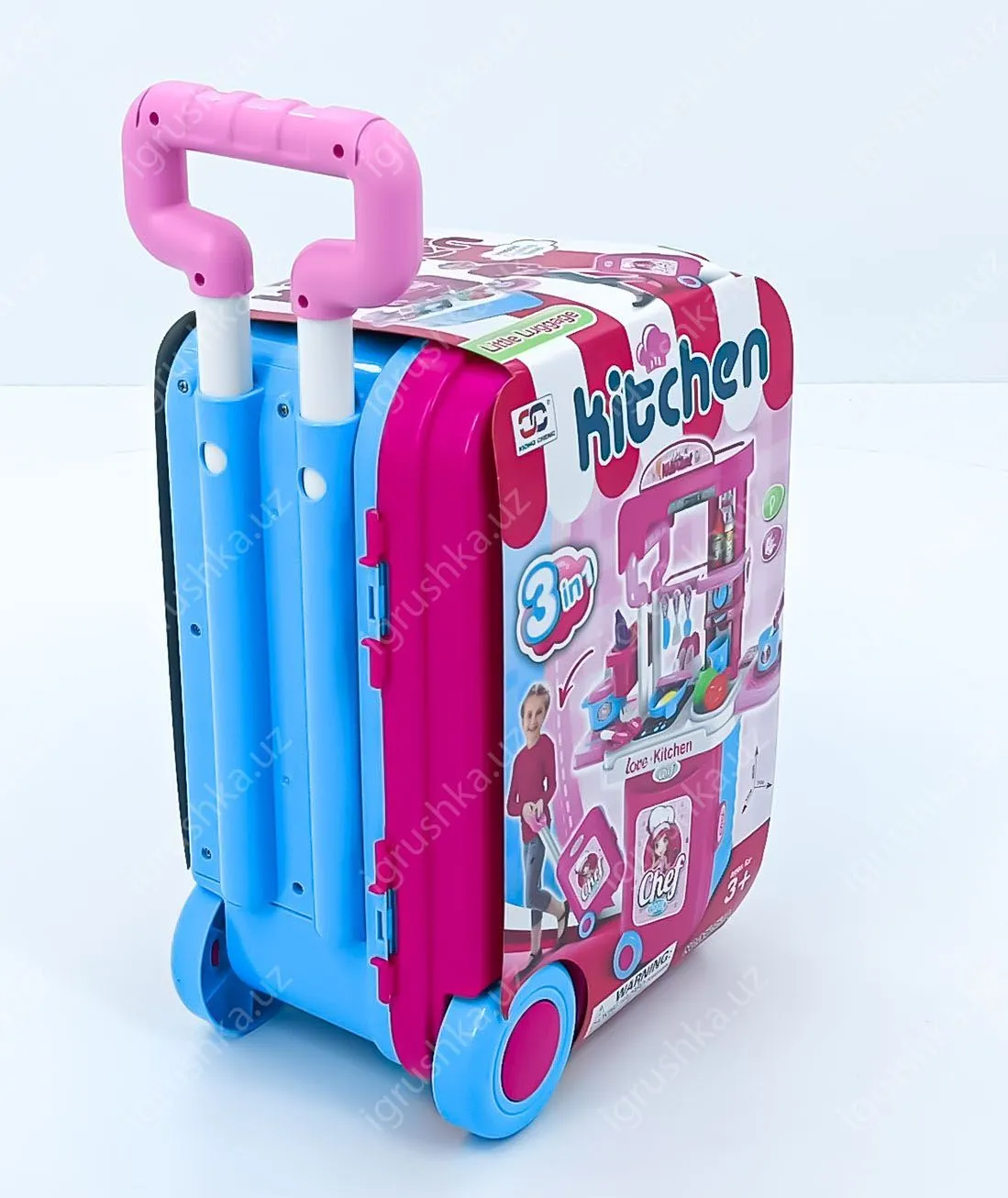 картинка Набор кухня Kitchen Кухня детская 3 в 1. Арт. 008-951a от магазина igrushka.uz