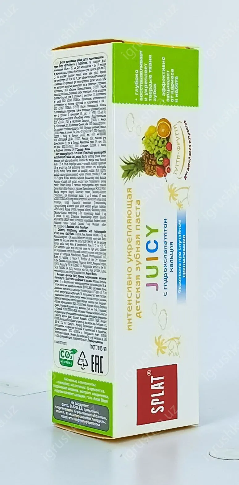 картинка Детская зубная паста SPLAT JUICY с гидроксиапатитом кальция. Тутти-Фрутти от магазина igrushka.uz