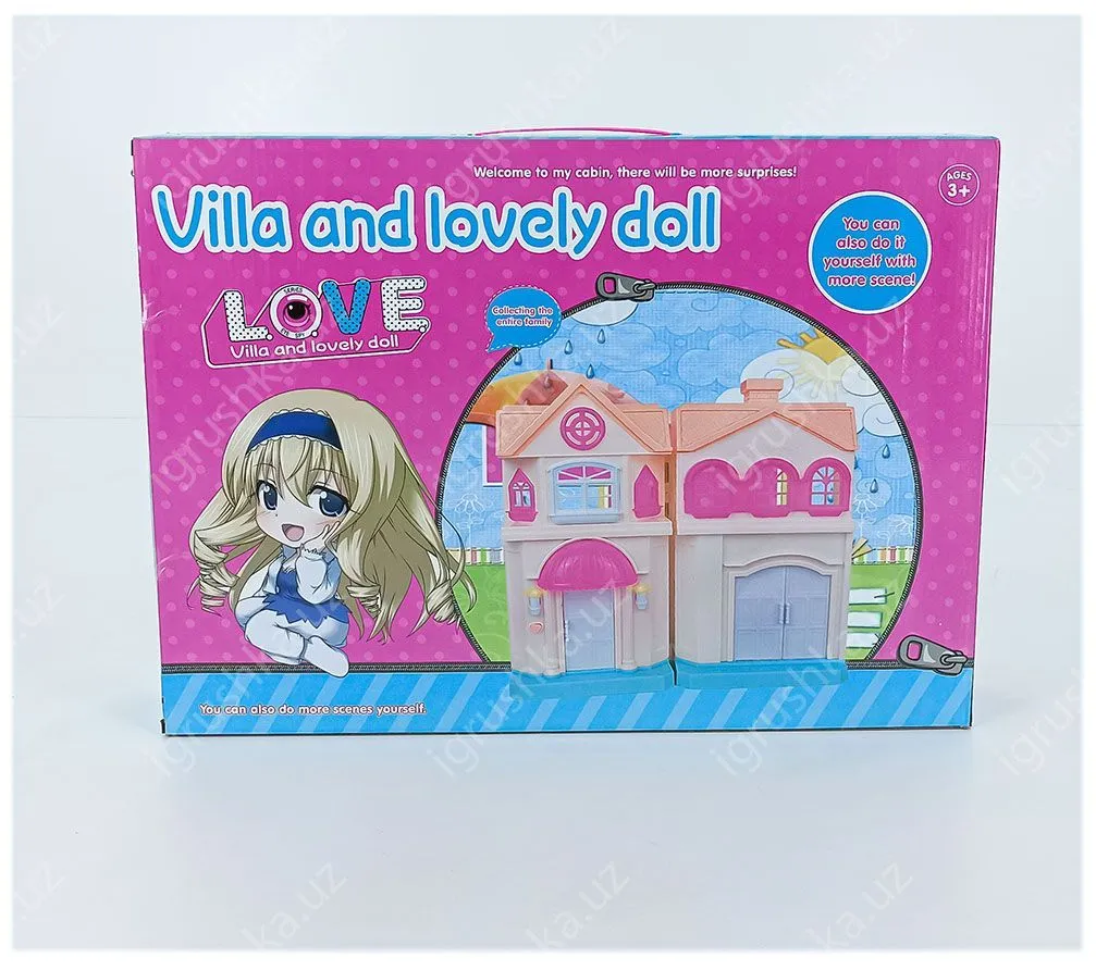 картинка Домик для кукол "Villa and lovely doll" 1361668-11C от магазина igrushka.uz