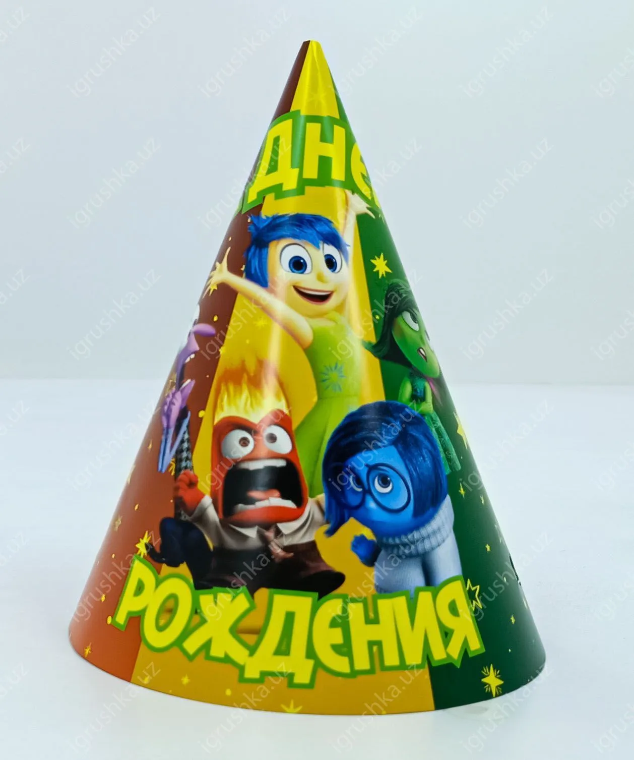 картинка Праздничные шапочки для детей - С днем рождения! «Головоломка» (Цена за 1 штук) от магазина igrushka.uz