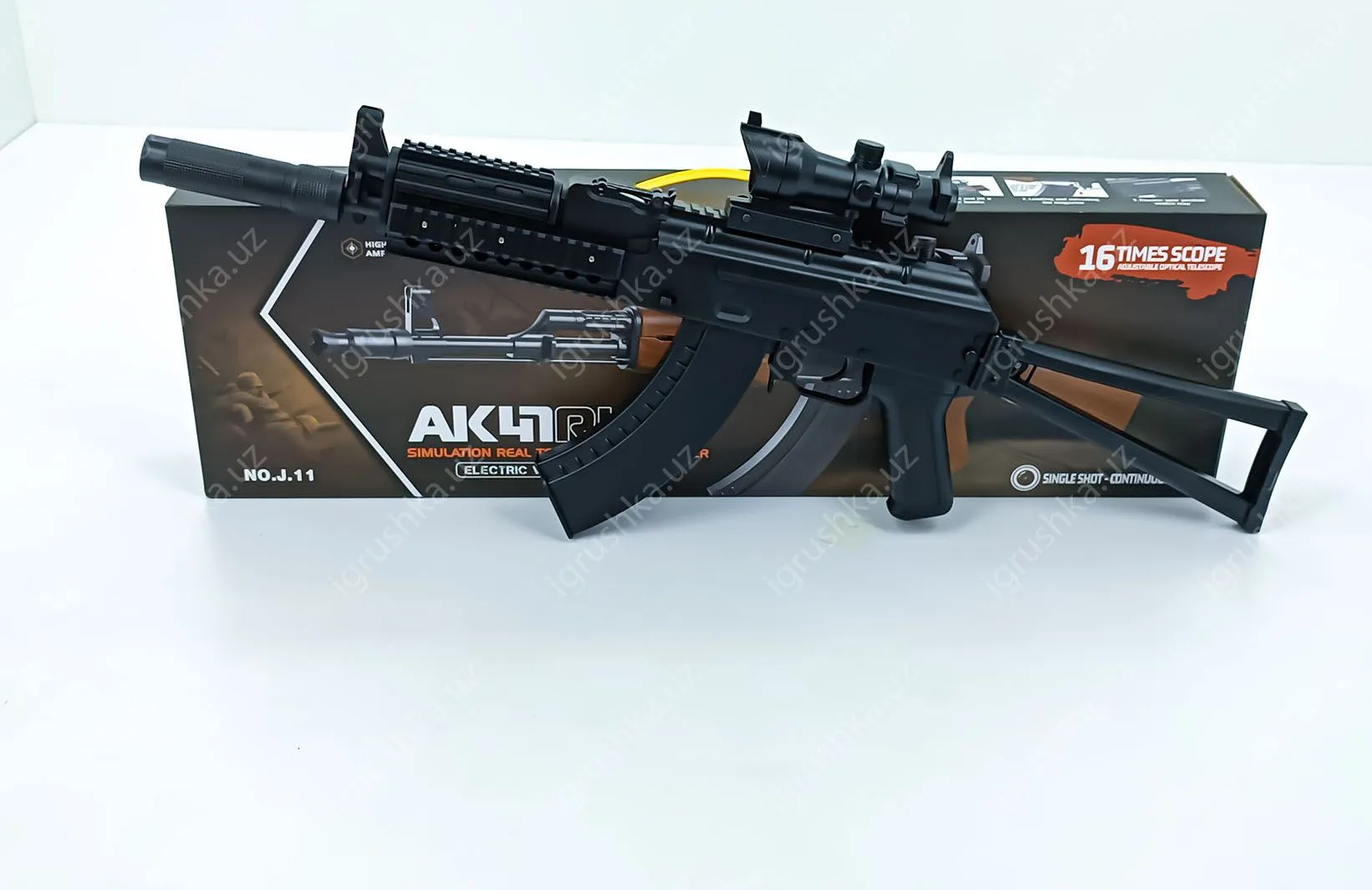 картинка Детская пневматическая орбизное винтовка АК-47 NO.J.13 от магазина igrushka.uz