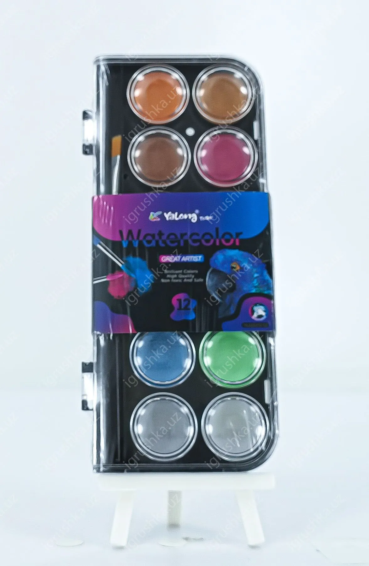 картинка Краски акварельные для рисования Yalong To Go! YL222212-12 12цвет от магазина igrushka.uz