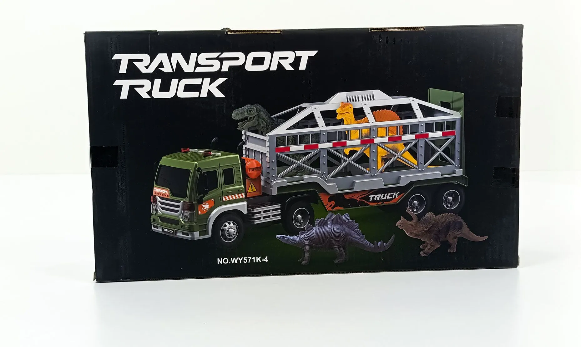 картинка Игрушечный набор "Транспортный грузовик с динозаврами" от магазина igrushka.uz