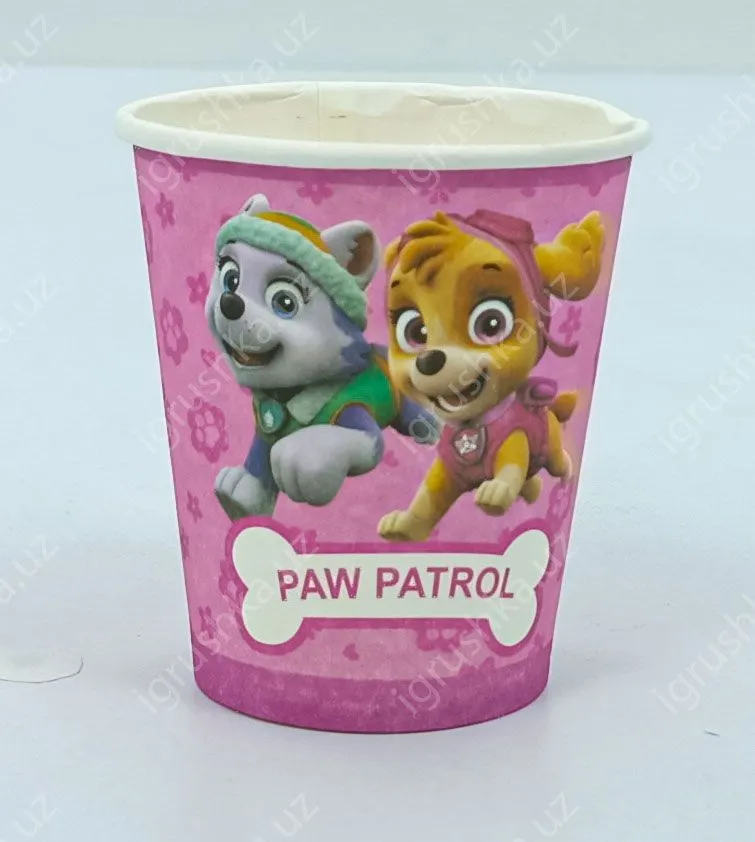 картинка Стаканчики детские одноразовые "Щенячий патруль" 8 см от магазина igrushka.uz