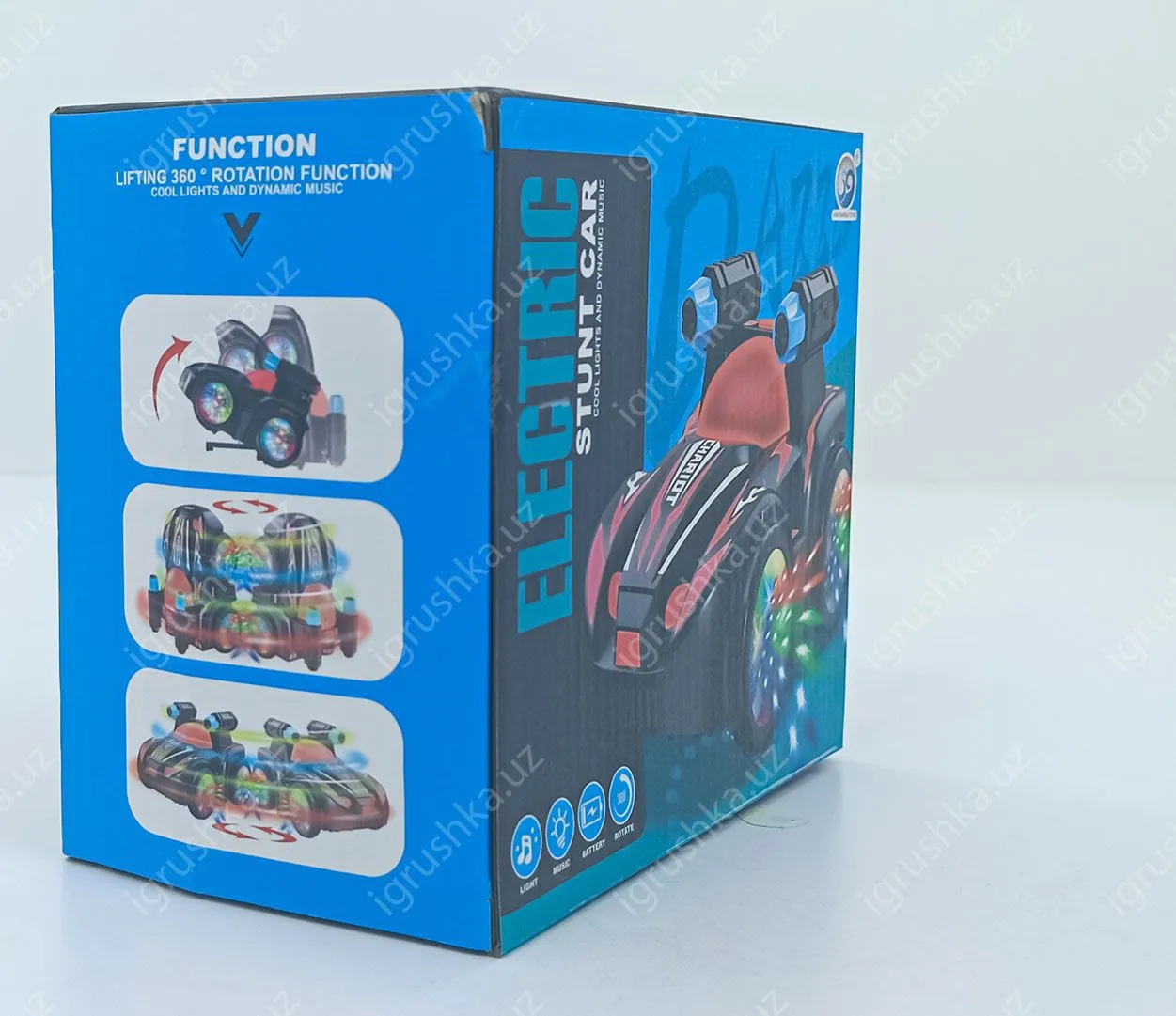 картинка Игрушечная машинка для детей, вращающаяся со светом и музыкой от магазина igrushka.uz