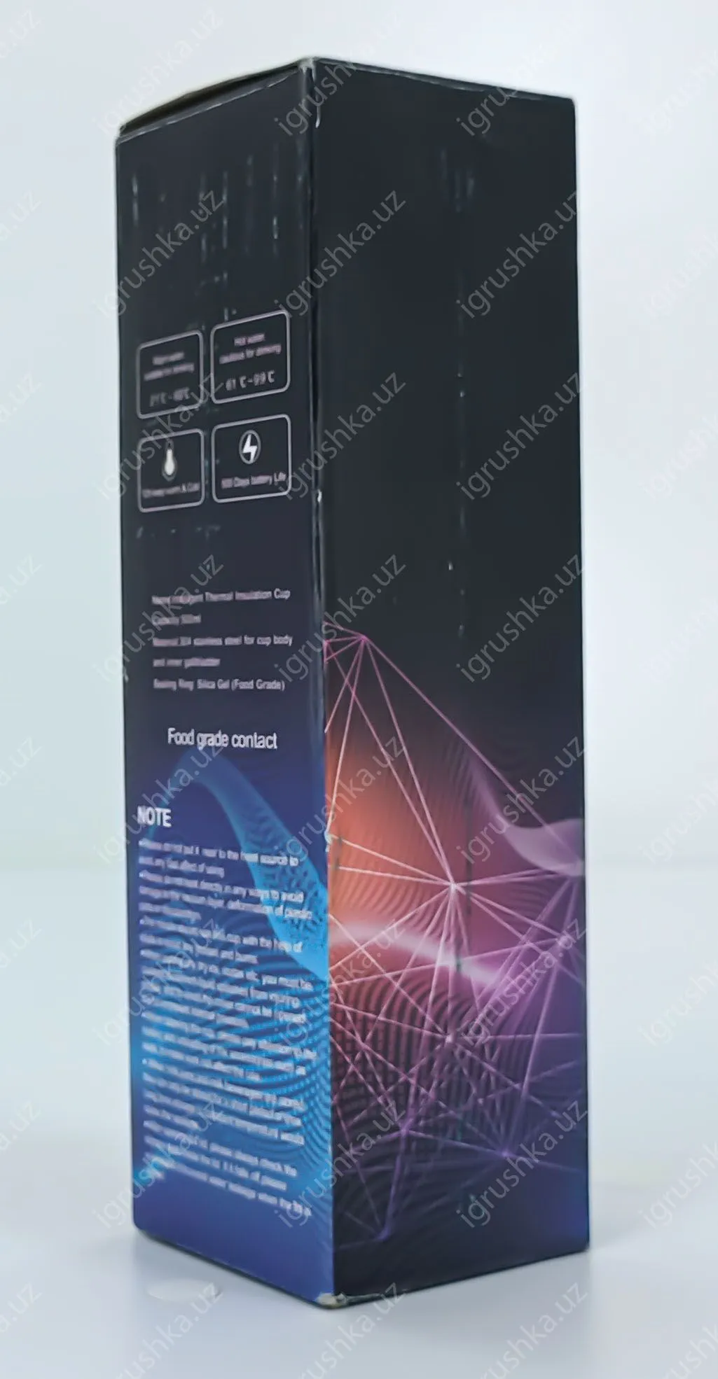 картинка Термос с двойной стенкой из нержавеющей стали с индикатором температуры сенсорным датчиком и термометр дисплеем 500мл. от магазина igrushka.uz