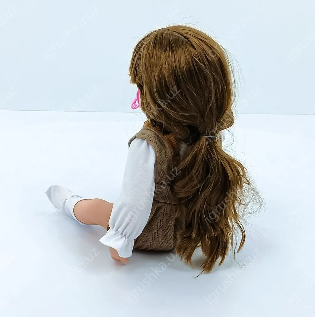 картинка 50 см Reborn Интерактивная кукла реборн девочка полностью силиконовая JM68-14 от магазина igrushka.uz