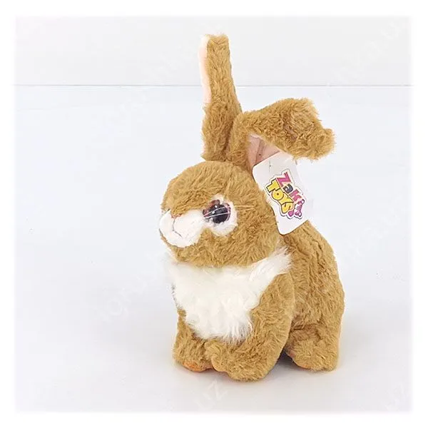 картинка Мягкая игрушка Зайка 25 см с длинными ушами, плюшевый кролик от магазина igrushka.uz