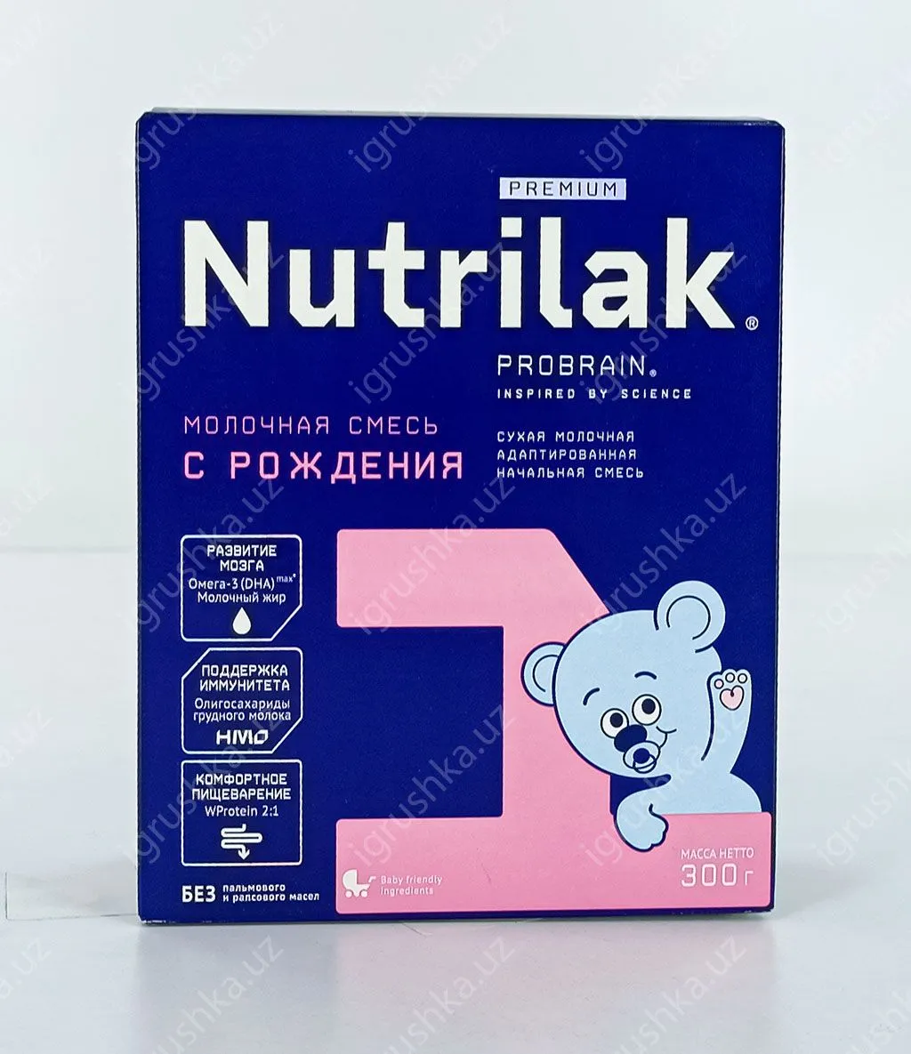 картинка Nutrilak Premium 1 Смесь молочная сухая адаптированная начальная. Для детей с 0 до 6 месяцев 300 гр от магазина igrushka.uz